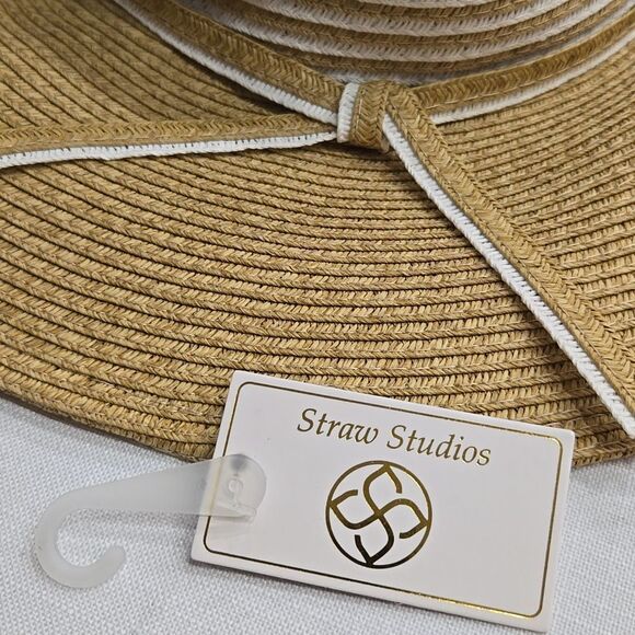 Straw Studios Sun Hat Beach Vacation Garden Cruise Vanilla Girl - Picture 4 of 12